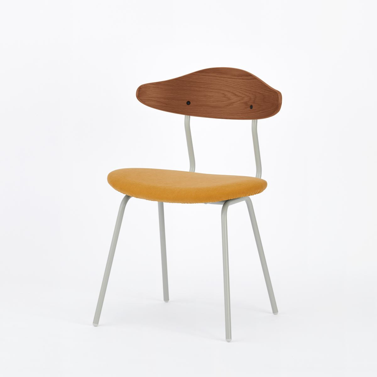 KUUM  Chair kinoco - Gray White Steel Frame/Cushion/Brown Back / クーム チェア キノコ