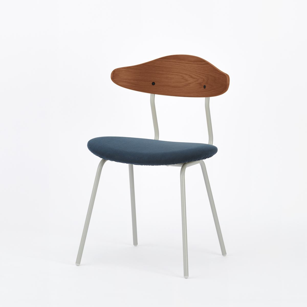 KUUM  Chair kinoco - Gray White Steel Frame/Cushion/Brown Back / クーム チェア キノコ
