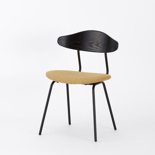 KUUM  Chair kinoco - Black Steel Frame/Cushion/Black Back / クーム チェア キノコ　座面カバー　イエロー