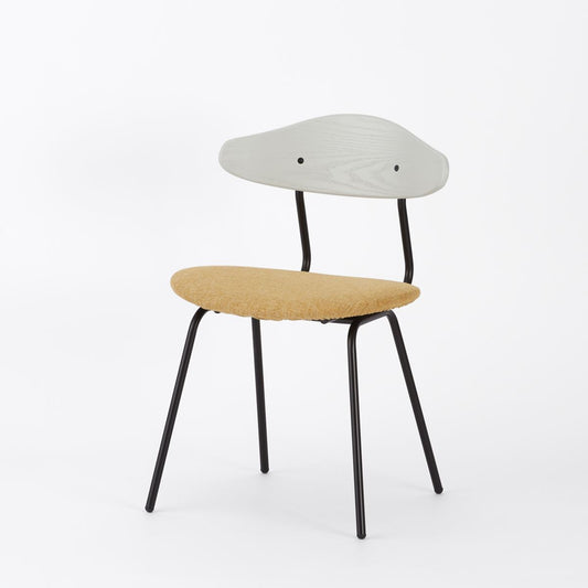 KUUM  Chair kinoco - Black Steel Frame/Cushion/Gray White Back / クーム チェア キノコ　座面カバー　イエロー