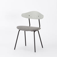 KUUM  Chair kinoco - Black Steel Frame/Cushion/Gray White Back / クーム チェア キノコ