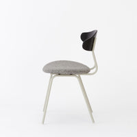 KUUM  Chair kinoco - Gray White Steel Frame/Cushion/Black Back / クーム チェア キノコ