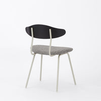 KUUM  Chair kinoco - Gray White Steel Frame/Cushion/Black Back / クーム チェア キノコ