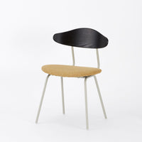 KUUM  Chair kinoco - Gray White Steel Frame/Cushion/Black Back / クーム チェア キノコ