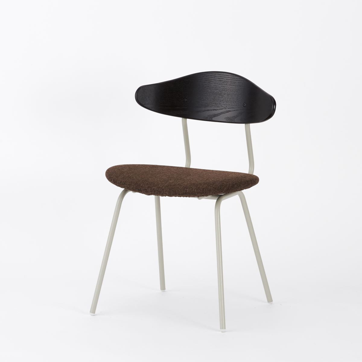 KUUM  Chair kinoco - Gray White Steel Frame/Cushion/Black Back / クーム チェア キノコ