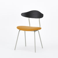 KUUM  Chair kinoco - Gray White Steel Frame/Cushion/Black Back / クーム チェア キノコ