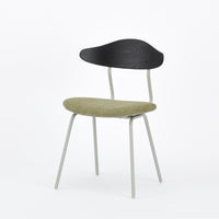 KUUM  Chair kinoco - Gray White Steel Frame/Cushion/Black Back / クーム チェア キノコ