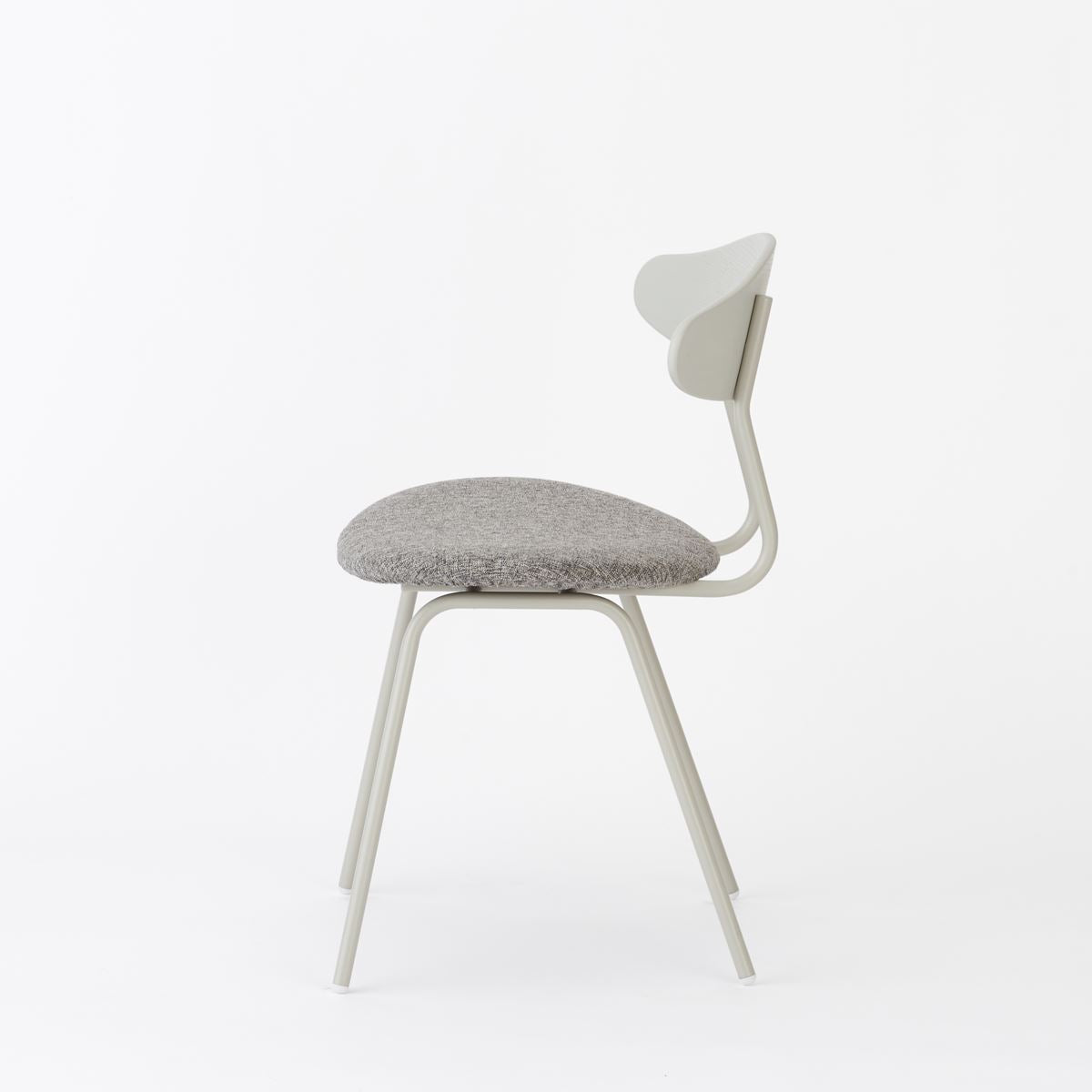 KUUM  Chair kinoco - Gray White Steel Frame/Cushion/Gray White Back / クーム チェア キノコ