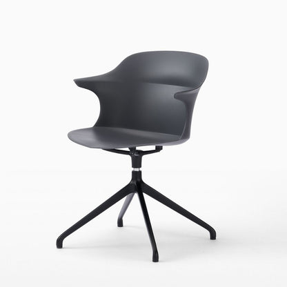 Smooth Round Chair With Arms - Black Legs／スムースラウンドチェア アーム付 ブラック脚