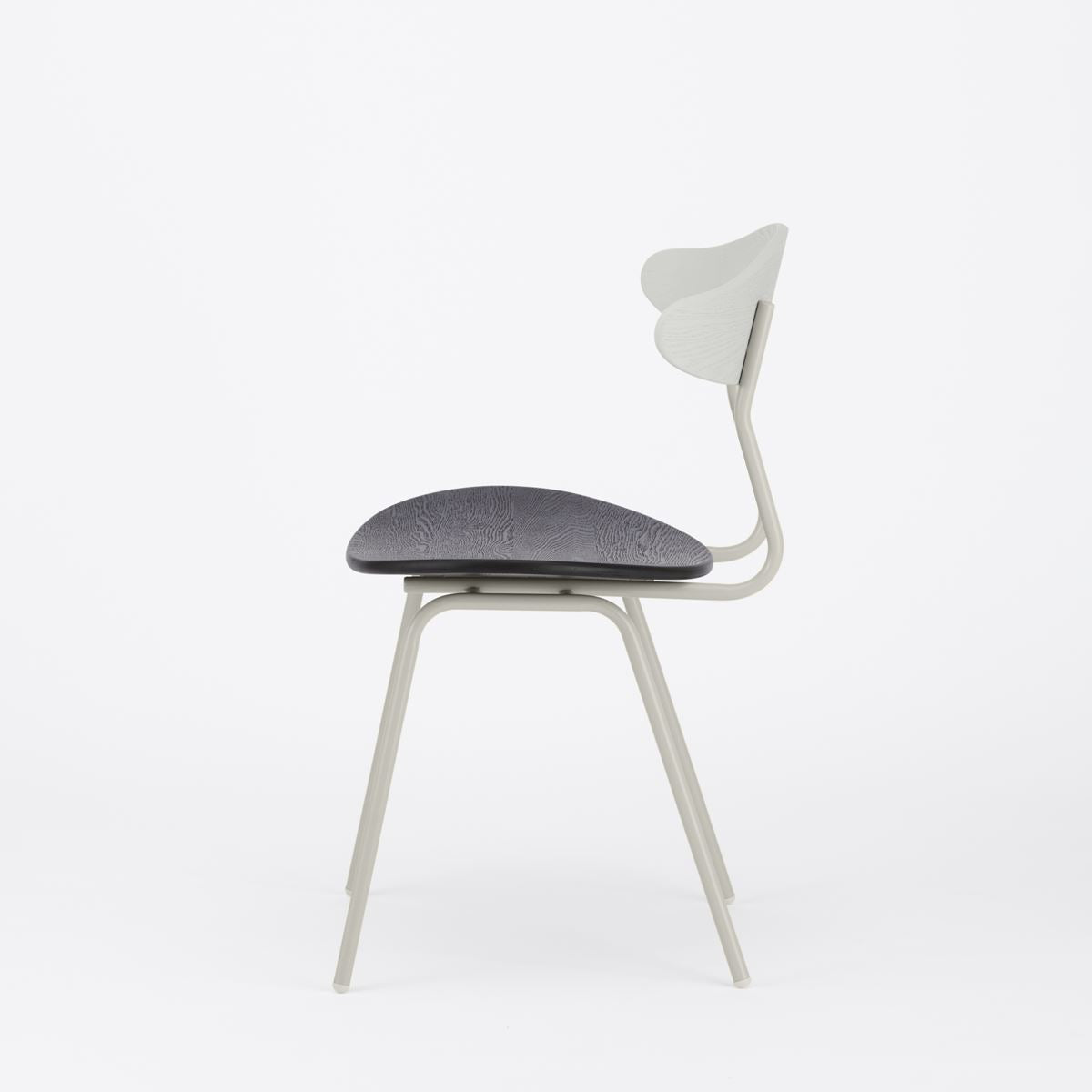 KUUM Chair kinoco - Gray x Rubber Black x Gray White Steel Frame / クーム チェア キノコ