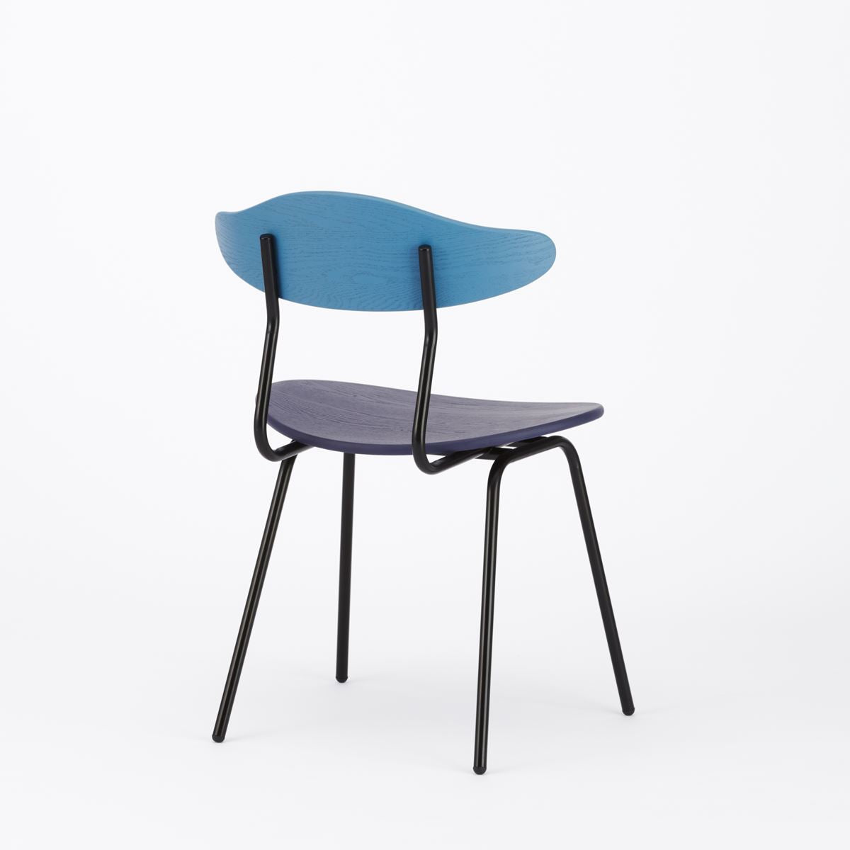 KUUM Chair kinoco - Blue x Violet x Black Steel Frame / クーム チェア キノコ