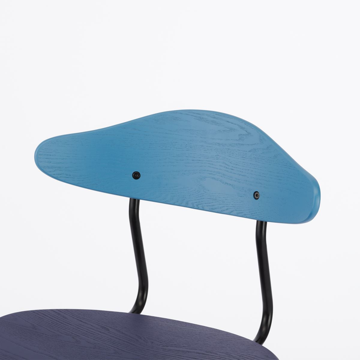 KUUM Chair kinoco - Blue x Violet x Black Steel Frame / クーム チェア キノコ