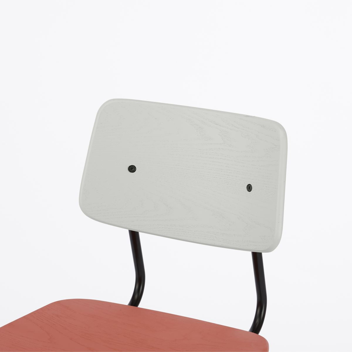 KUUM Chair shikaku - Gray x Pink x Black Steel Frame / クーム チェア シカク
