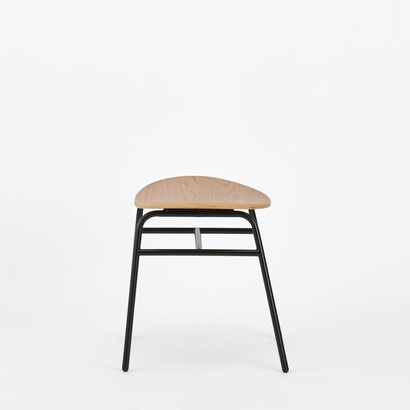 KUUM Stool kinoco - Black Steel Frame/Wooden Seat / クーム  スツール キノコ