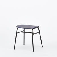 KUUM Stool shikaku - Black Steel Frame/Colored Wooden Seat / クーム  スツール シカク