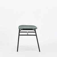 KUUM Stool shikaku - Black Steel Frame/Colored Wooden Seat / クーム  スツール シカク