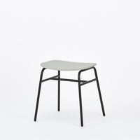 KUUM Stool shikaku - Black Steel Frame/Colored Wooden Seat / クーム  スツール シカク