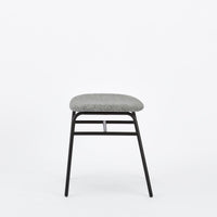 KUUM Stool shikaku - Black Steel Frame/Cushion / クーム スツール シカク