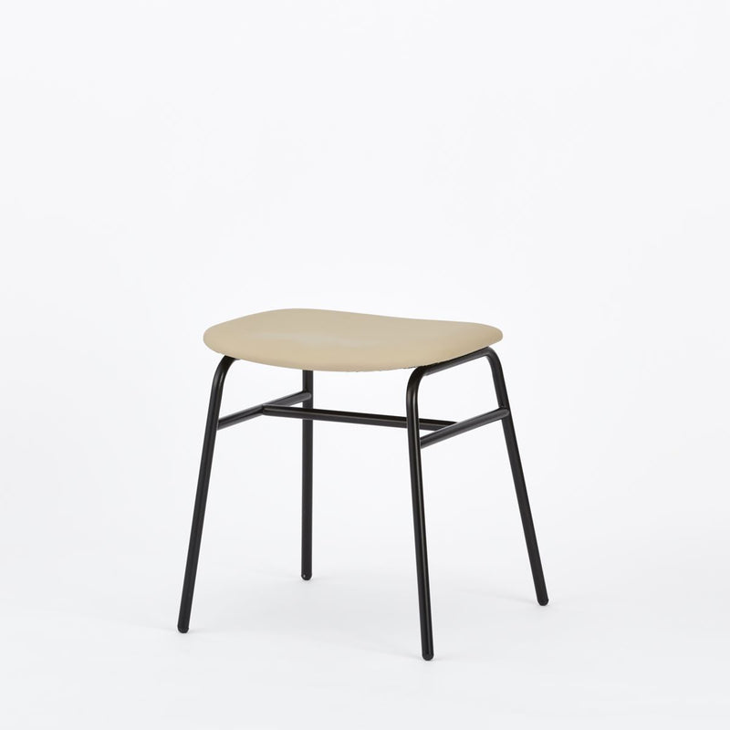 KUUM Stool shikaku - Black Steel Frame/Cushion / クーム スツール シカク