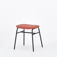 KUUM Stool shikaku - Black Steel Frame/Cushion / クーム スツール シカク