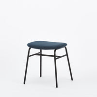 KUUM Stool shikaku - Black Steel Frame/Cushion / クーム スツール シカク