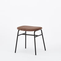 KUUM Stool shikaku - Black Steel Frame/Cushion / クーム スツール シカク