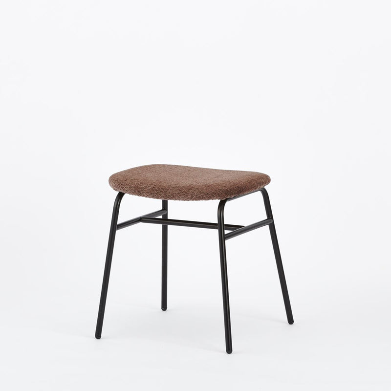 KUUM Stool shikaku - Black Steel Frame/Cushion / クーム スツール シカク