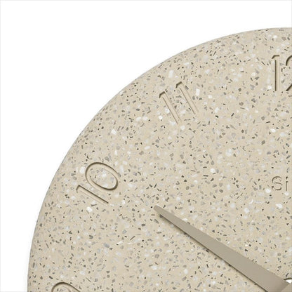 珪藻土の時計（洗い出し） ベージュ
