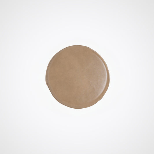 円形 PVCチェアパッド40cm（ブラウン）