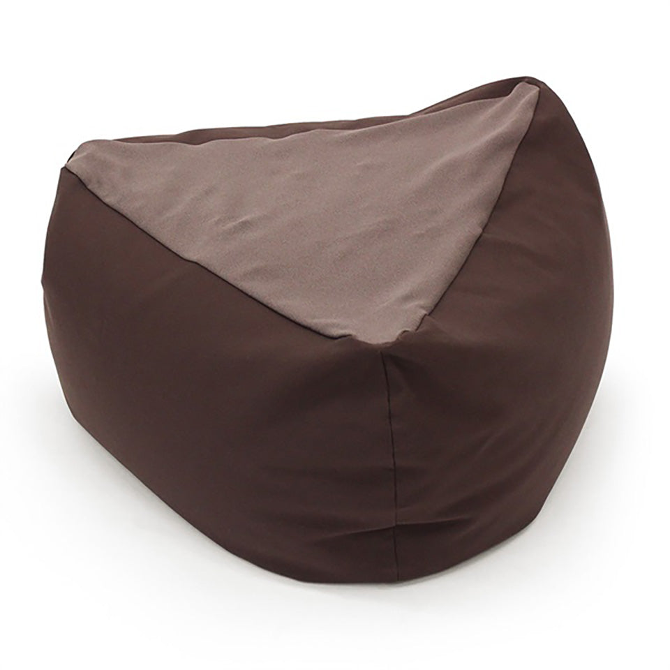 三角フィット座ブトン（本体・カバーセット）　ブラウン