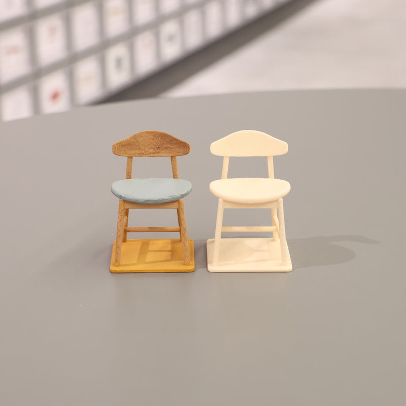 ミニチュア家具KUUM Chair kinoco - Wooden Frame/Cushion / クーム チェア キノコ