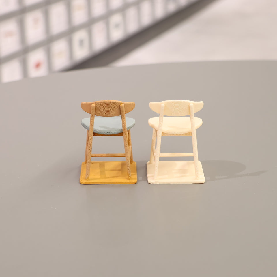 ミニチュア家具KUUM Chair kinoco - Wooden Frame/Cushion / クーム チェア キノコ