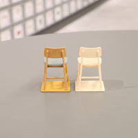 ミニチュア家具KUUM Chair shikaku - Wooden Frame/Cushion / クーム チェア シカク