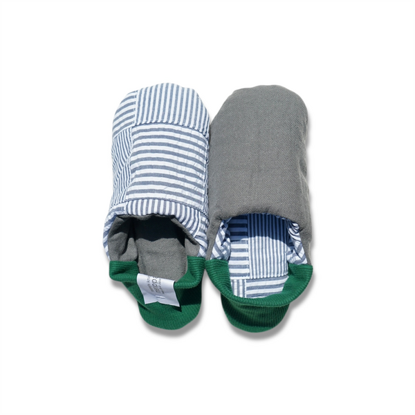 merippa House Shoes Soccer Patchwork×Nep sack / merippa ハウスシューズ サッカーパッチワーク×ネップサック