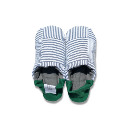 merippa House Shoes Soccer Patchwork×Nep sack / merippa ハウスシューズ サッカーパッチワーク×ネップサック