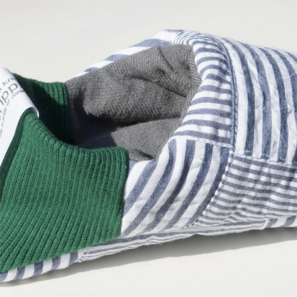 merippa House Shoes Soccer Patchwork×Nep sack / merippa ハウスシューズ サッカーパッチワーク×ネップサック