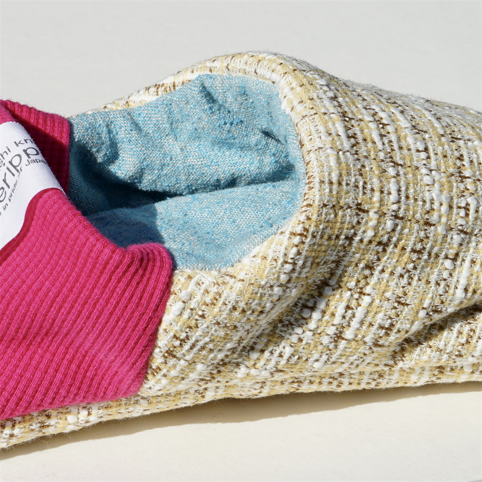 merippa House Shoes Jersey Tweed×Linen Silk Canvas / merippa ハウスシューズ ジャージツイード×麻シルクキャンバス