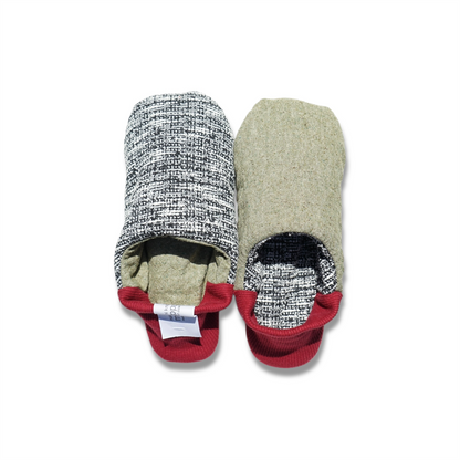 merippa House Shoes Jersey Tweed×Linen Silk Canvas / merippa ハウスシューズ ジャージツイード×麻シルクキャンバス
