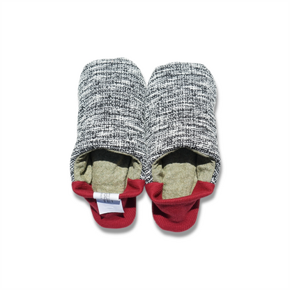 merippa House Shoes Jersey Tweed×Linen Silk Canvas / merippa ハウスシューズ ジャージツイード×麻シルクキャンバス