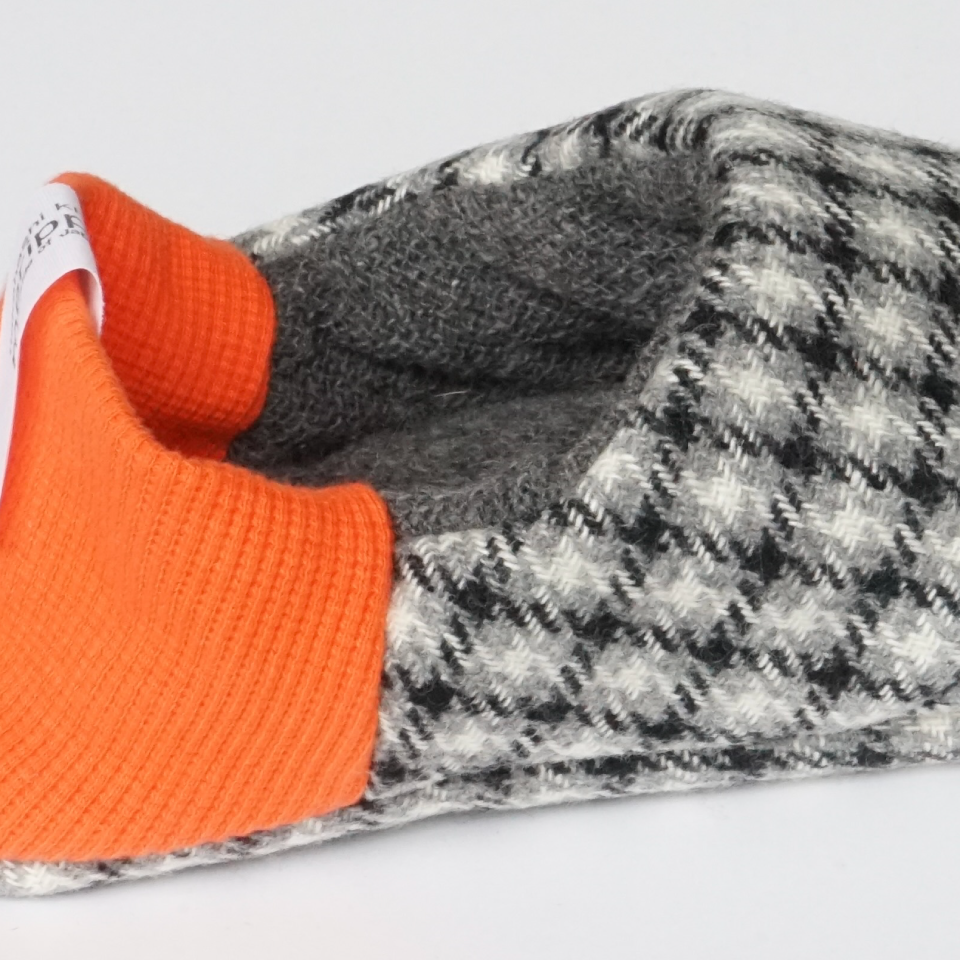 merippa House Shoes Houndstooth Check×Two-Face / merippa ハウスシューズ 千鳥チェック×ツーフェイス