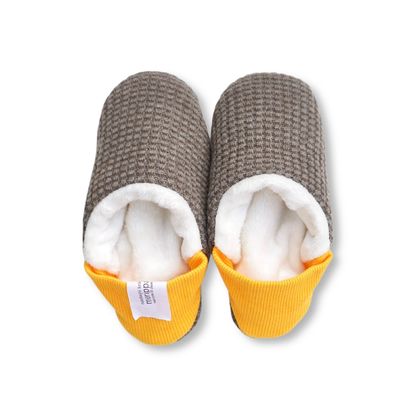 merippa House Shoes Waffle Knit×Micro Boa / merippa ハウスシューズ ワッフルニット×マイクロボア