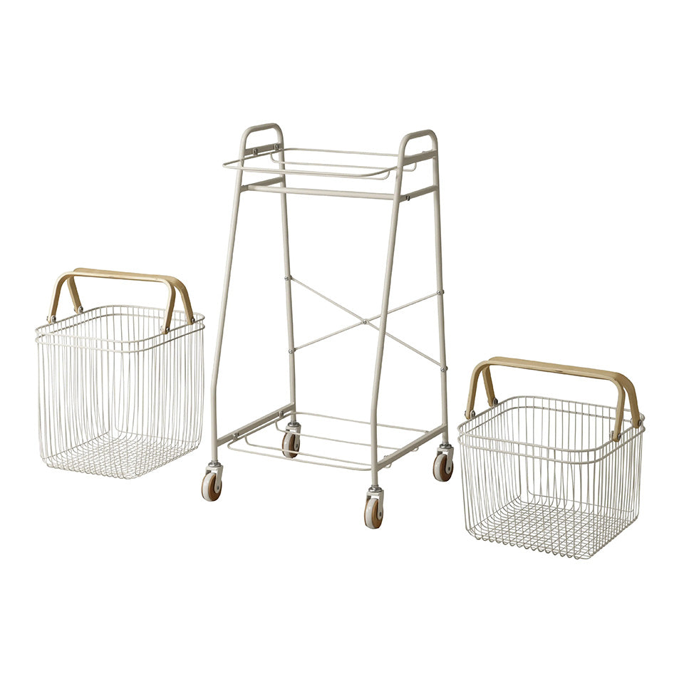 リヴ キャリーバスケットワゴンS（ホワイト）パーツ画像