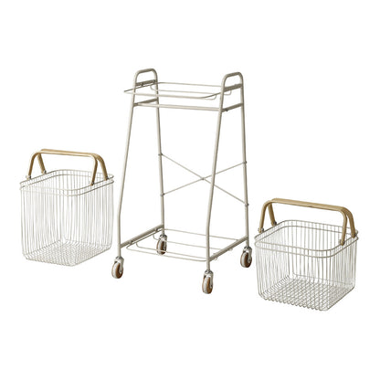 リヴ キャリーバスケットワゴンS（ホワイト）パーツ画像