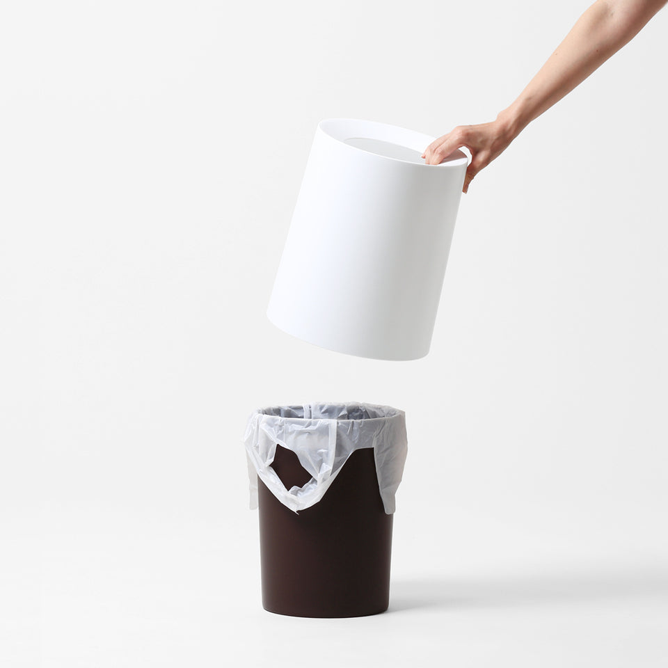 ideaco ゴミ箱 チューブラーオム Ash Gray