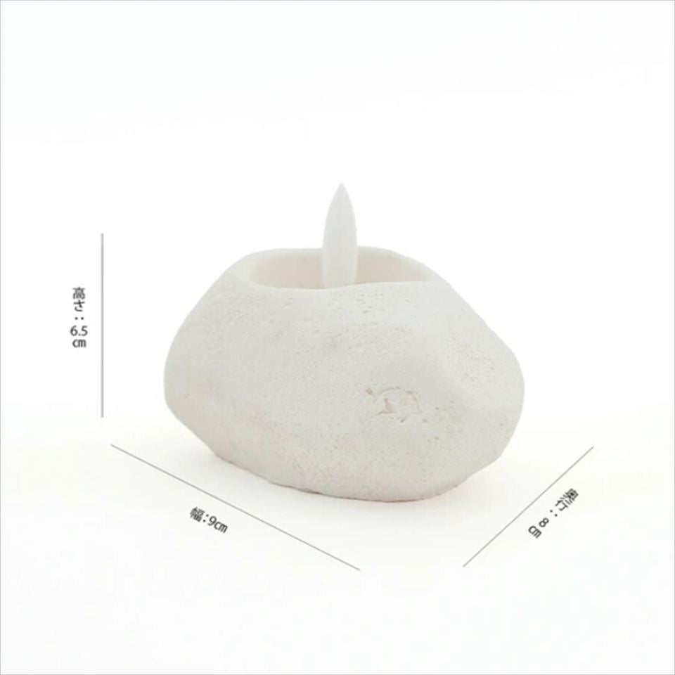 LEDキャンドル ストーンレット　oval　サイズ詳細