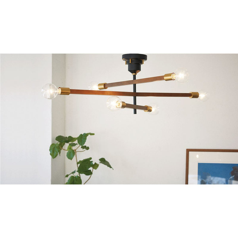 Wooden Bar Ceiling Light