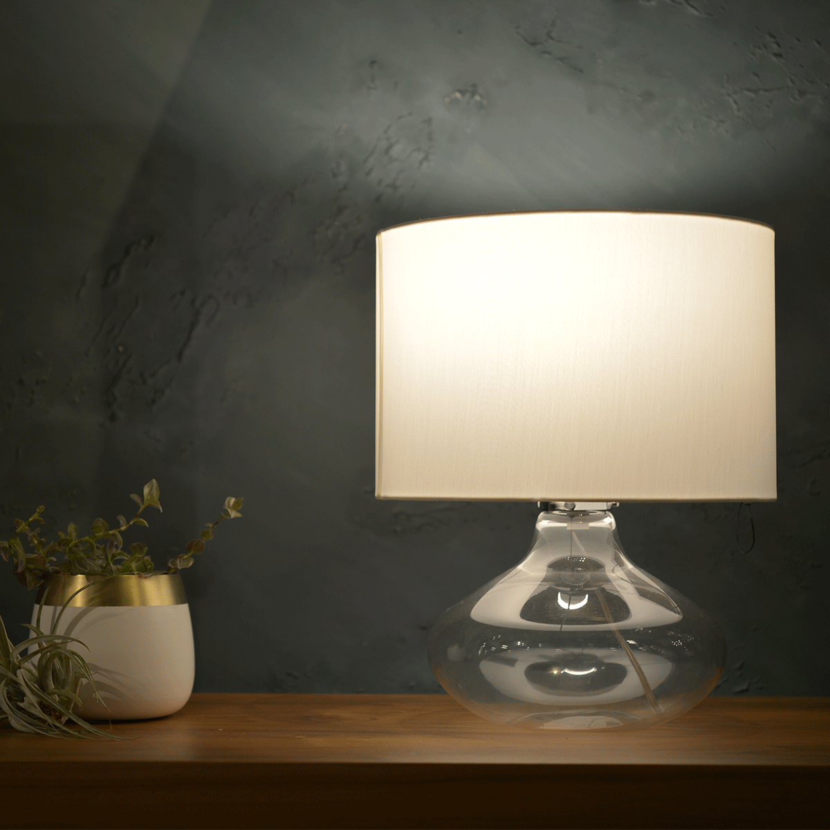 Glass base Table Lamp