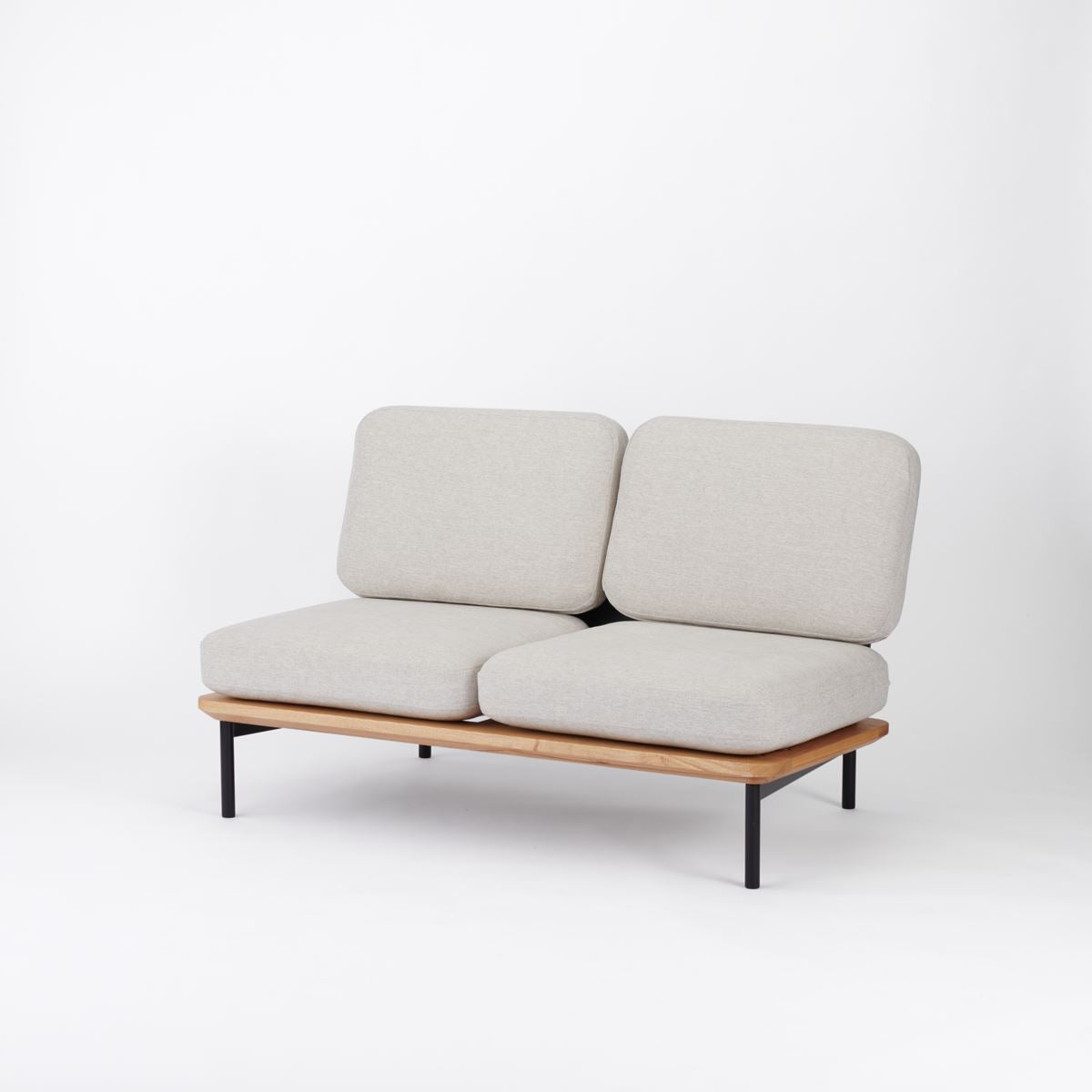 KUUM  Sofa 2 seater - Steel Frame/Natural / クーム ソファ