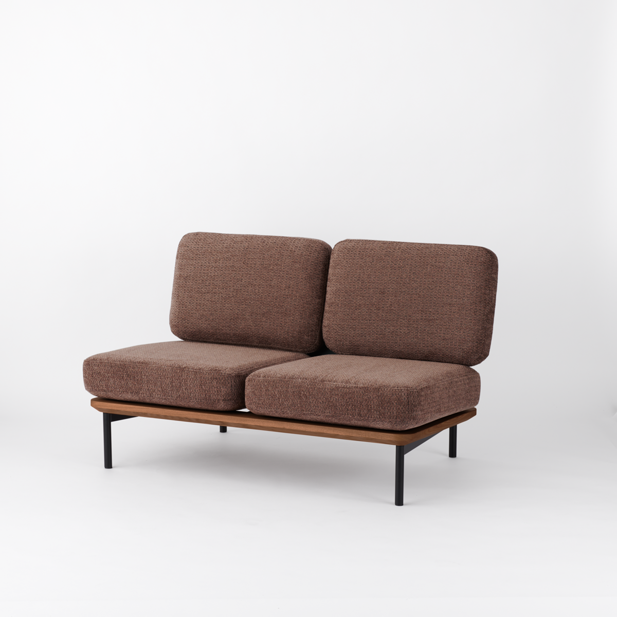 KUUM  Sofa 2 seater - Steel Frame/Brown / クーム ソファ