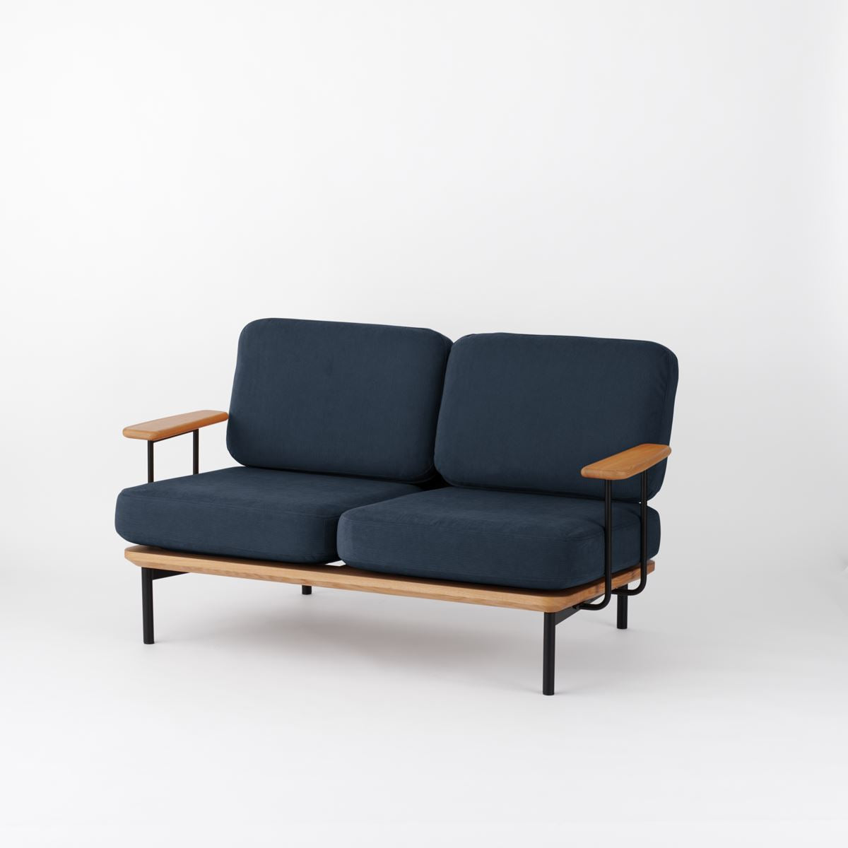 KUUM  Sofa 2 seater Double arm - Steel Frame/Natural / クーム ソファ